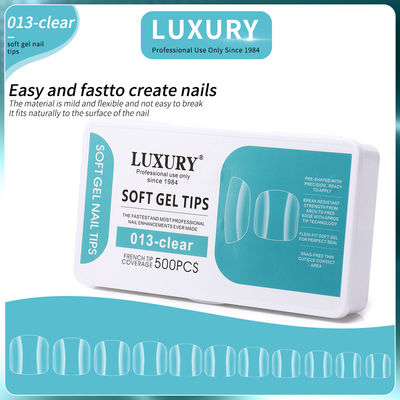 Soft Gel Toenail Tips Set Full Coverage Square Shape False Toe Nails 11 maten Voor Diy & Salon Manicures