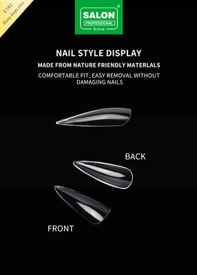 Lang zacht gel amandel op nagel 12 maten scherpe vorm acryl nagel tips voor nagel extensies