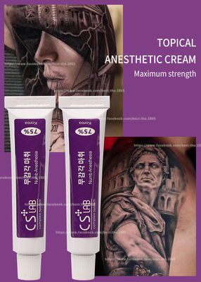 Wenkbrauw Tattoo Verdovingscrème Anesthesiecrème CSLab 75% Permanente Make-up Lidocaïne Crème