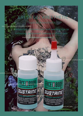 Originele Sustaine die van de het Geltatoegering van de Gel Stabiel Groen Antiallergie Blauw het Verdovingsmiddelengel gevoelloos maken