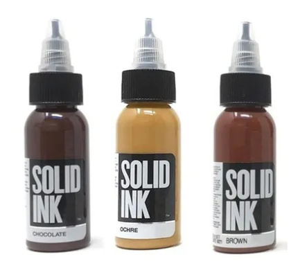 Bruin van het de Make-uppigment 30ML 60ML 120ML 260ML van de Tatoegerings Stevig Inkt Zuiver Permanent Organisch de Tatoegeringspigment