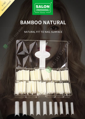 French/C van de Spijkeruiteinden van het Boog het Verlengende Bamboe Natuurlijke Valse Uiteinde van de de Uiteindenmanicure Halve voor Spijker Art Salon