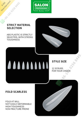 500pcs scherpe Vorm Dameartificial nails half Uiteinden en Volledige Dekkings Valse Spijker