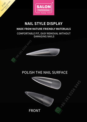 500pcs Matte Lady Artificial Half Nail-Uiteinden en Volledige Dekkings Valse Spijker