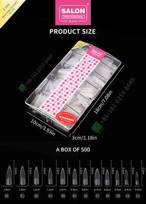 500pcs Matte Lady Artificial Half Nail-Uiteinden en Volledige Dekkings Valse Spijker