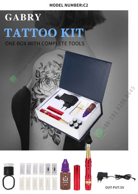 De navulbare Machine Kit For Body Permanent Makeup van de Batterijtatoegering