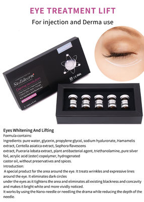 Privélabel Satlidearm Ogen Bleken en Lifting Injectie Serum Verwijderen Rimpel Donkere kringen Anti-aging Dermale Fille