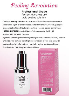 30 ml huid peeling serum / professionele kwaliteit vloeistof set voor gezichtshuid exfoliatie oplossing
