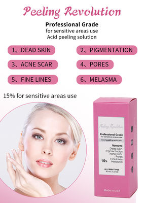 30 ml huid peeling serum / professionele kwaliteit vloeistof set voor gezichtshuid exfoliatie oplossing