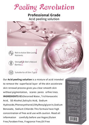 Professionele kwaliteit huid exfoliatie serum set huidverzorgingsproducten Reiniging Reparatie huid Revitalize Exfoliating oplossing
