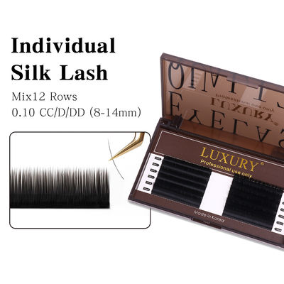 8-14mm Individuele valse wimpers CC/D/DD Curling Volume wimperverlenging Double Tips Kasjmier YY Lash Verlenging