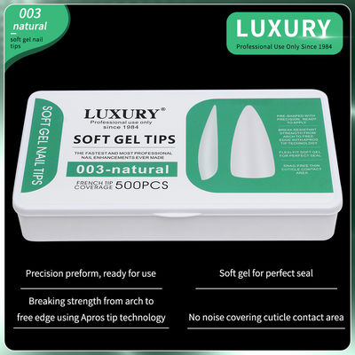 Soft gel nagel tips 500pcs/box acryl nagels druk op nagels voor nagelkunst ontwerp manicure gereedschappen