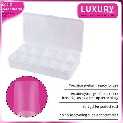 Nagel Tips Set Full Cover Vierkante Formen Duidelijke Matte Valse Nagels Voor DIY Manicure