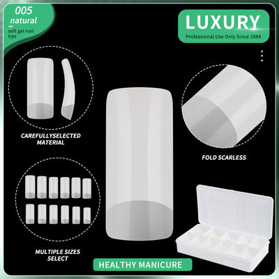 500 stuks per doos Medium Square Press On Nails Fake Nails Natural Full Cover Fake Nails voor vrouwen
