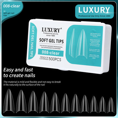 Professionele Nagelkunst 500pcs scherpe valse nagels met ultradun ontwerp 11 maten