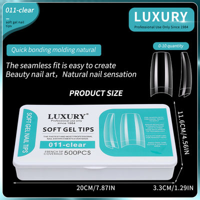 Acryl Fake Nail Tips Vierkante Fake Nails Half Cover Druk op Nagels voor Nail Art Design Manicure Tools