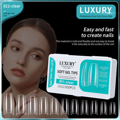 Acryl Fake Nail Tips Vierkante Fake Nails Half Cover Druk op Nagels voor Nail Art Design Manicure Tools