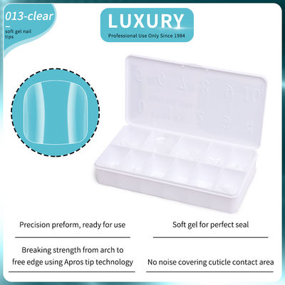 Soft Gel Toenail Tips Set Full Coverage Square Shape False Toe Nails 11 maten Voor Diy & Salon Manicures