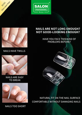 Half cover acryl valse nagel 12 maten met zakken voor nagelverlenging