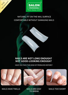 Volledige cover Eagle Mouth Natuurlijke zachte gel valse nagels ontwerpt kunstmatige nagel tips