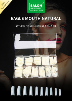 Volledige cover Eagle Mouth Natuurlijke zachte gel valse nagels ontwerpt kunstmatige nagel tips