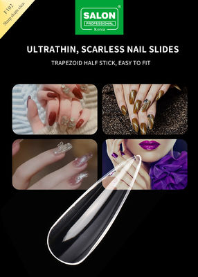 Lang zacht gel amandel op nagel 12 maten scherpe vorm acryl nagel tips voor nagel extensies