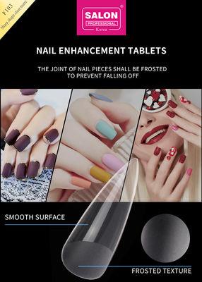 Matte heldere amandelnagels extra lange stiletto valse nagels scherpe vorm acryl valse nagel tips voor nagelkunst