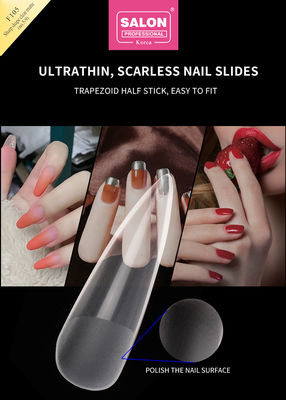 Duidelijke matte kleur acryl valse nagel tips set ultra-dunne scherpe vorm nagel kunst extensies
