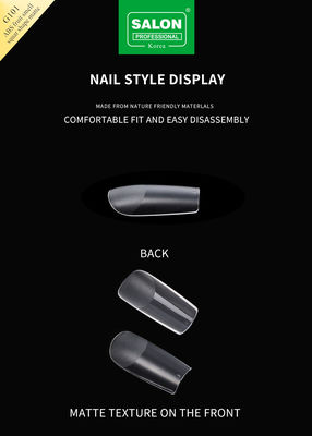 Full Matte Clear Acrylic Fake Nail Medium Square Press op nagels voor nagelverlenging Manicure Tools
