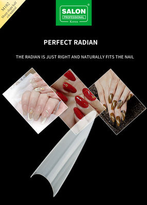 Scherpe vorm natuurlijke nagel tips half cover acryl nep nagels voor doe-het-zelf nagelkunst salon 500pcs/doos