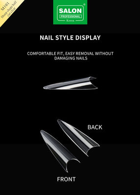 Scherpe vorm valse nagels Halve cover ABS Acryl valse nagels Groothandel
