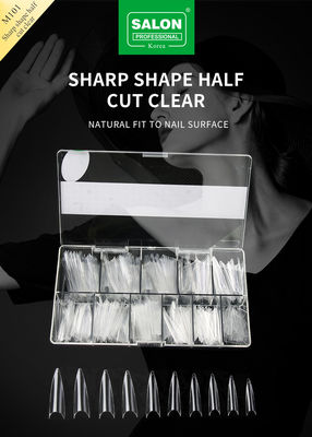 Scherpe vorm valse nagels Halve cover ABS Acryl valse nagels Groothandel