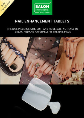 Natuurlijke kleur valse teennagels set full cover acryl teentjes nagel voor salon-afwerking nagelkunst