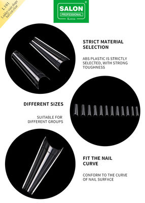 Ladder Shape Nail Tips Long Half Cover Ballerina Valse nagels met zeer effectieve Nail Art Beauty
