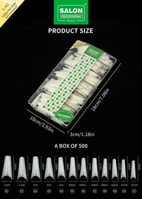 Halve cover tips naadloze manicure accessoire kit ultra dunne nagelverlengingen DIY nagelkunst