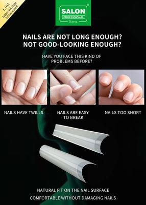 Halve cover tips naadloze manicure accessoire kit ultra dunne nagelverlengingen DIY nagelkunst