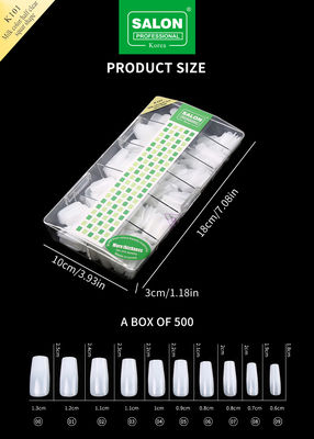 500pcs/Box ABS Salon Professionele valse nagels voor DIY Nagelkunst