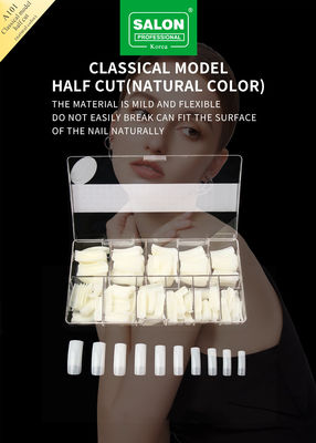 DIY Art Natuurlijke kleur Volle dekmantel Valse nagels Voor nagelverlenging 500pcs/doos