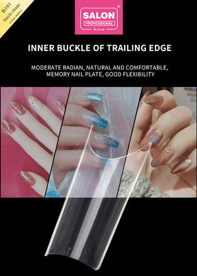 Kunstmatige nagels ABS heldere kleur 500 stuks makkelijke toepassing valse nagels voor salon nagelkunst