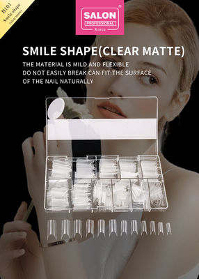 Kunstmatige nagels ABS heldere kleur 500 stuks makkelijke toepassing valse nagels voor salon nagelkunst