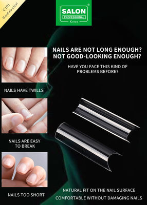 OEM Full Cover Bamboe Duidelijke Soft Gel Valse Nagels Ontwerpen Kunstmatige Nagel Tips