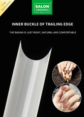 Professionele valse nagel tips natuurlijke natuurlijke kleur halve cover kunstmatige vingernagels Franse nagel tips