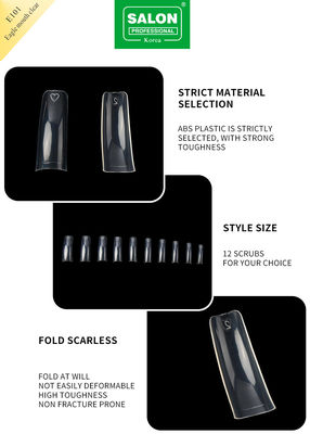 Medium Pre-Shaped naadloze heldere kleur nep nagel tips voor doe-het-zelf thuis nagelsalon 12 maten
