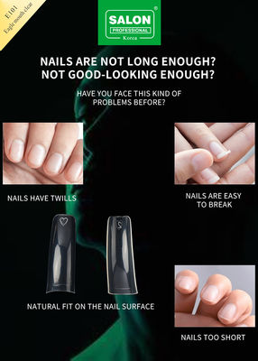 Medium Pre-Shaped naadloze heldere kleur nep nagel tips voor doe-het-zelf thuis nagelsalon 12 maten