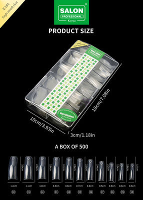 Medium Pre-Shaped naadloze heldere kleur nep nagel tips voor doe-het-zelf thuis nagelsalon 12 maten