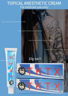TKTX verdovende crème 10g water gebaseerde niet-vettige tatoeage anesthetische crème met snelle levering 3 tot 7 dagen