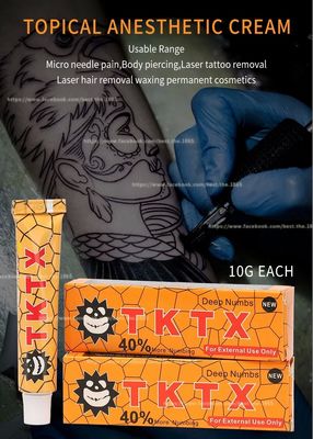 TKTX verdovende crème 10g water gebaseerde niet-vettige tatoeage anesthetische crème met snelle levering 3 tot 7 dagen