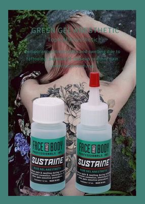 Snelwerkende tatoeage verdovende gel met 2% lidocaïne en 1,5% tetracaïne voor pijnverlichting in 1,2 oz/pcs
