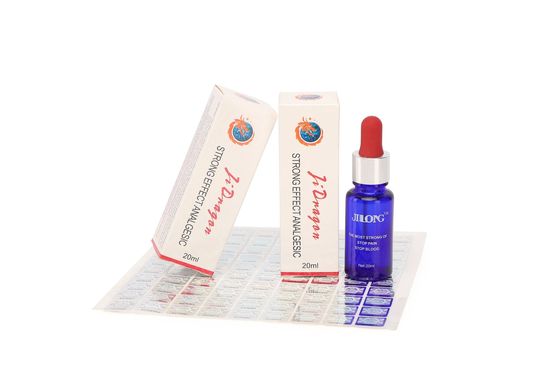 Jilong snellachtige tatoeage verdoving oplossing 20 ml/fles voor pijnverlichting stopt bloeden en voorkomt allergieën