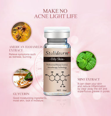 Microneedle Serum Mesotherapie Acne Behandeling Anti Acne Aangepast Label Dermal Pen Gezicht Essentie Voor Vette Huid